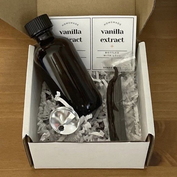 Homemade Vanilla Extract Kit DIY 2 oz Customizable Labels Organic Madagascar - Picture 2 of 2